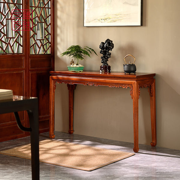 Beautifully designed Burmese Rosewood console table