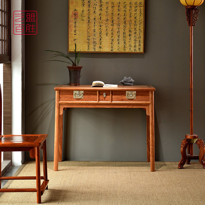 Traditional Chinese style desk made from Pterocarpus Macrocarpus wood