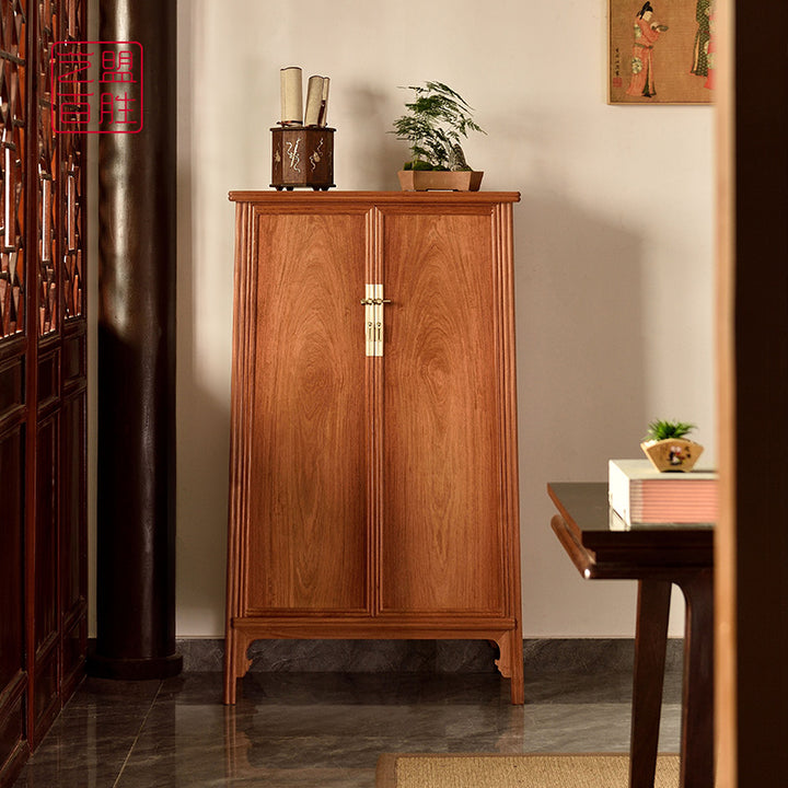 Classic Chinese Pterocarpus cabinet with unique design