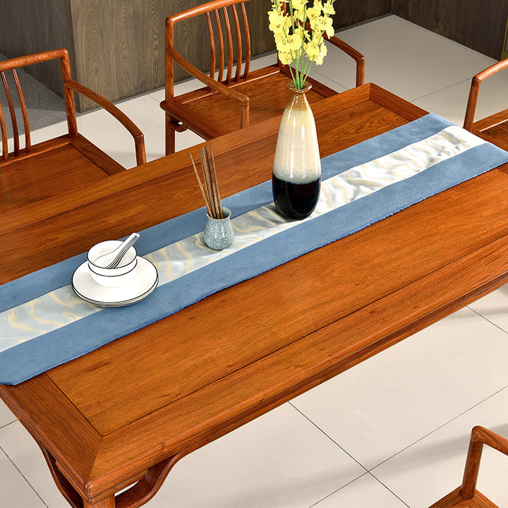 Luxurious Pterocarpus macrocarpus Zen dining table set showcasing detailed craftsmanship.