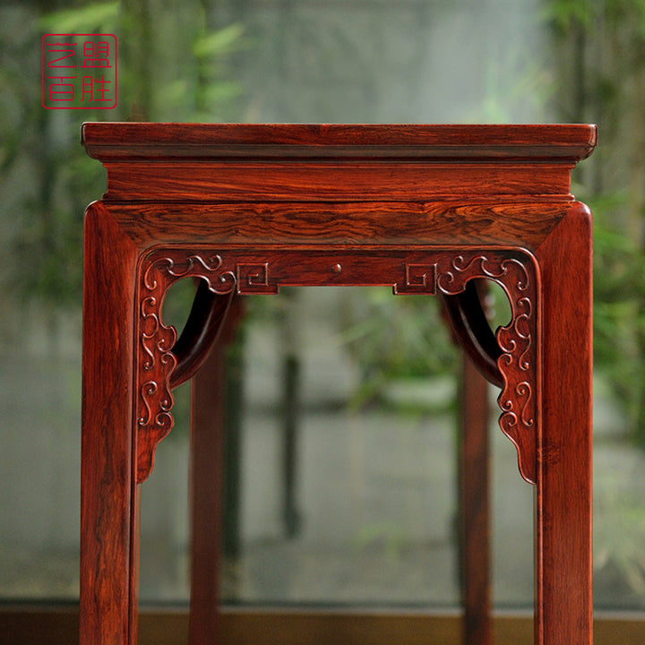 High-quality Granadillo Qingfeng console table with decorative elements