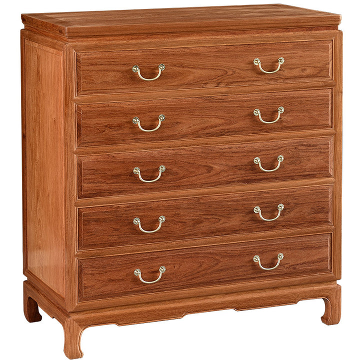 Pterocarpus macrocarpus chest with five spacious drawers