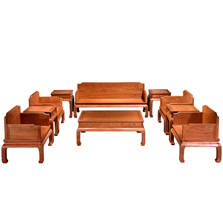 Luxury Pterocarpus Macrocarpus wood seating arrangement