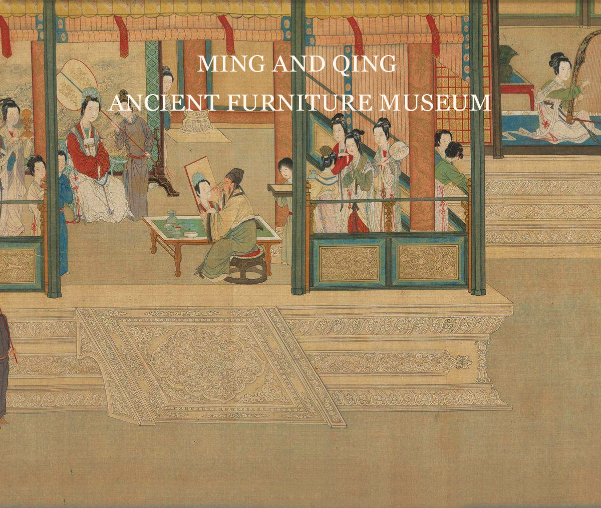 Traditional Chinese art highlighting the elegance of Ming and Qing furniture.