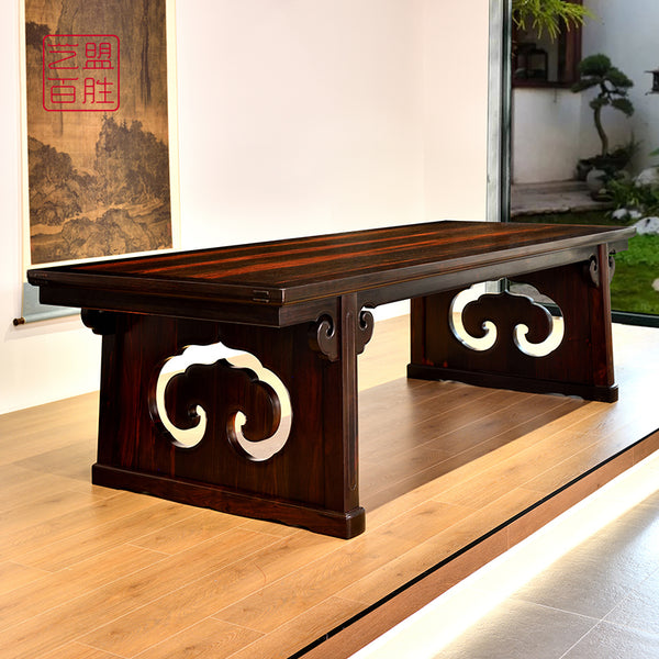 Siam Rosewood Large Painting Table with Cloud Patterns 大红酸枝云纹大画案