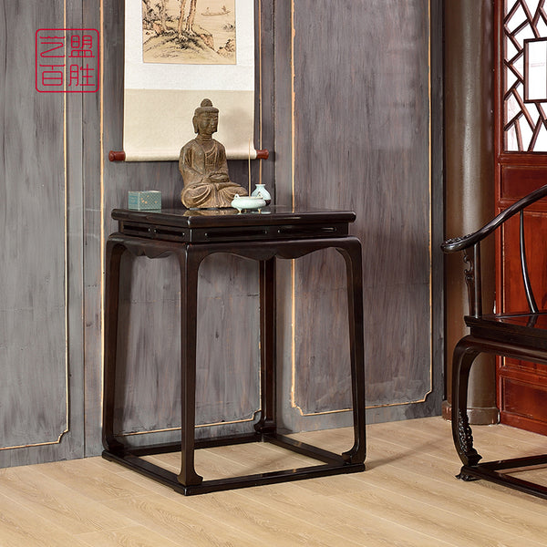 Minimalist Chinese Style African Blackwood Flower Stand 紫光檀方花架