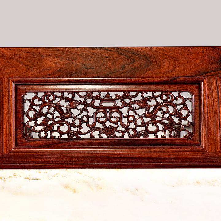 Handcrafted Mexican Granadillo screen with detailed woodwork