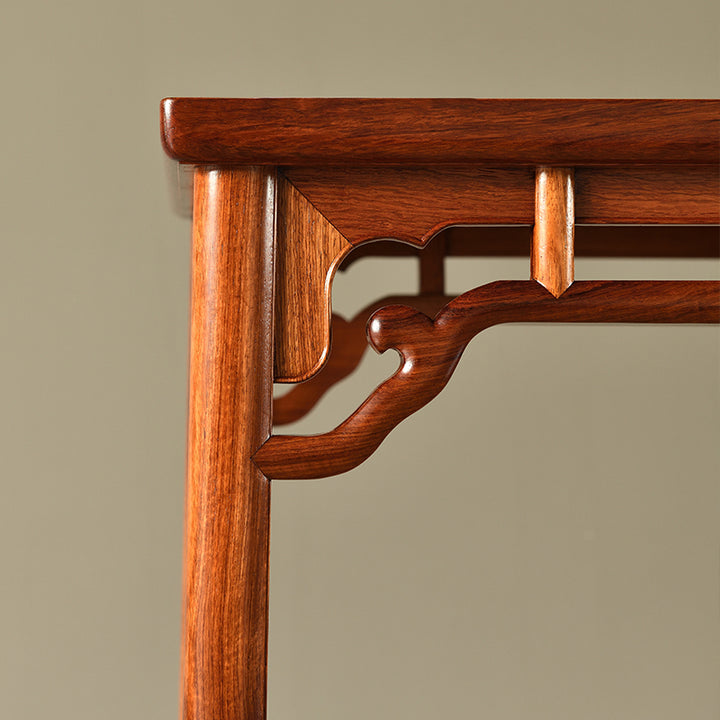 Exquisite rosewood game table with classic Chinese craftsmanship.