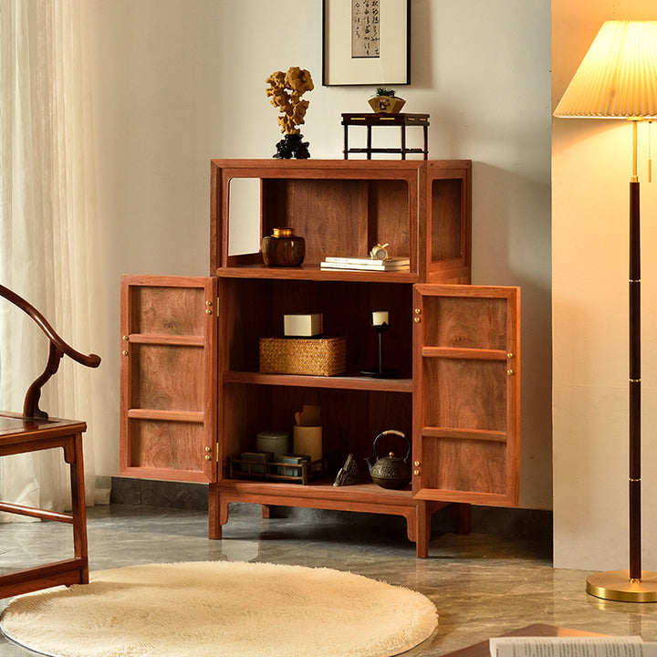 Elegant rosewood cabinet with ample storage space