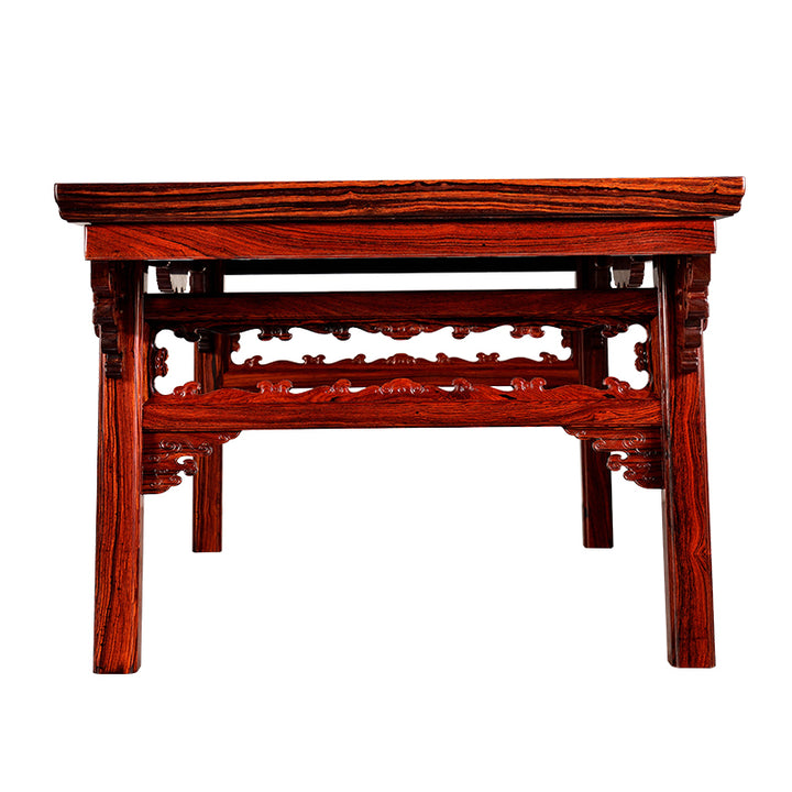 Beautifully polished Granadillo painting table with intricate details