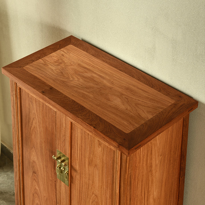 Handcrafted Pterocarpus macrocarpus cabinet with traditional design