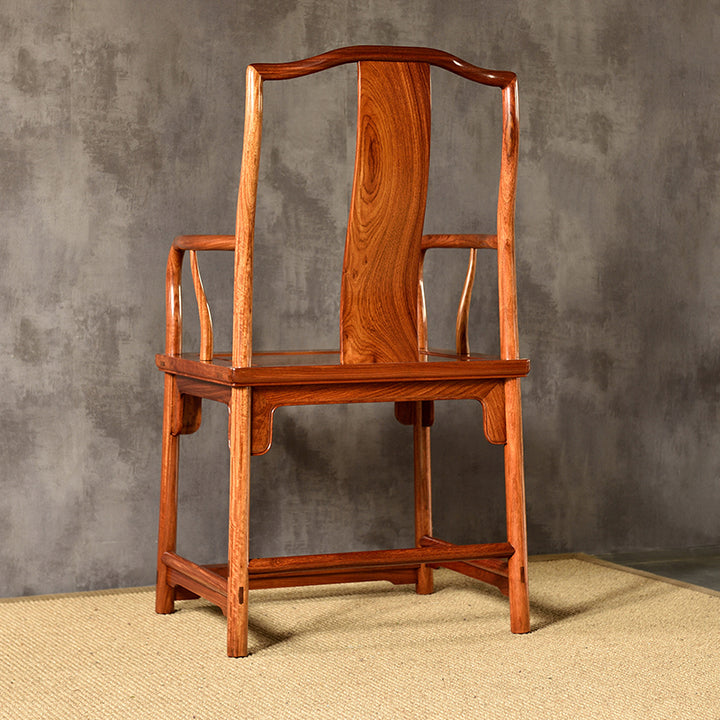 Sophisticated Pterocarpus macrocarpus study chair with a minimalist design