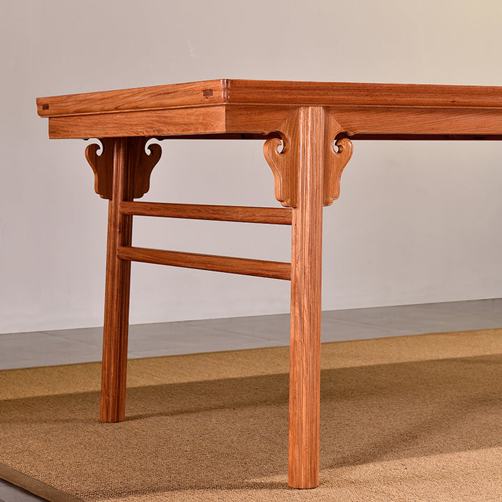 Elegant wooden desk crafted from Pterocarpus macrocarpus