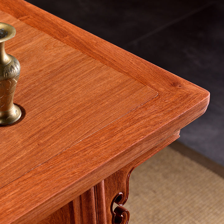 Elegant Pterocarpus macrocarpus desk in a study room setting