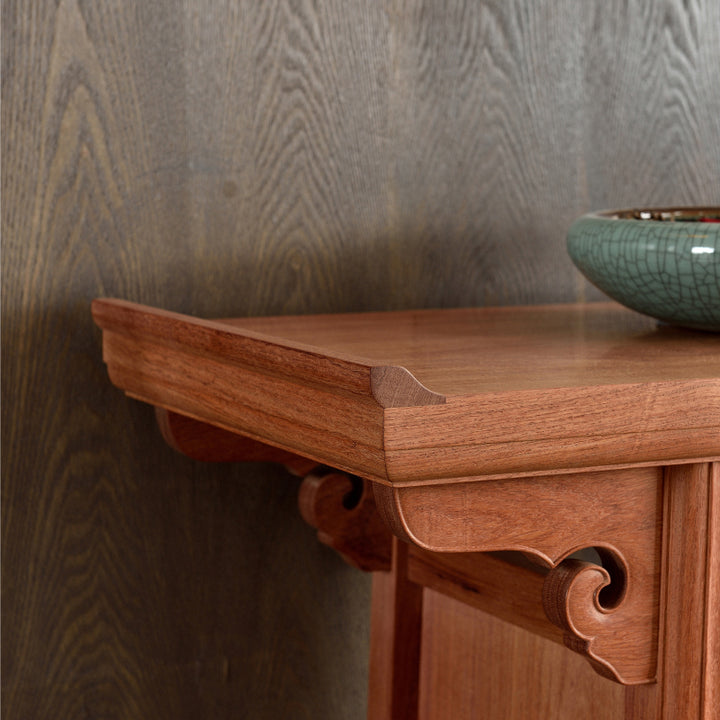 Classic Pterocarpus macrocarpus Ruyi console table perfect for a sophisticated room