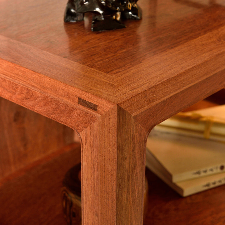 Chinese rosewood cabinet with intricate brass fittings