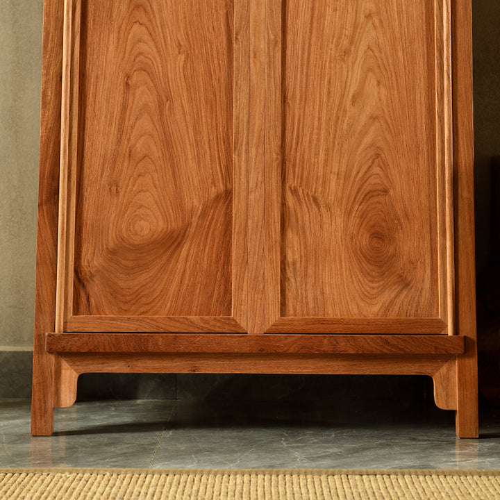 Luxurious Pterocarpus macrocarpus storage unit with doors