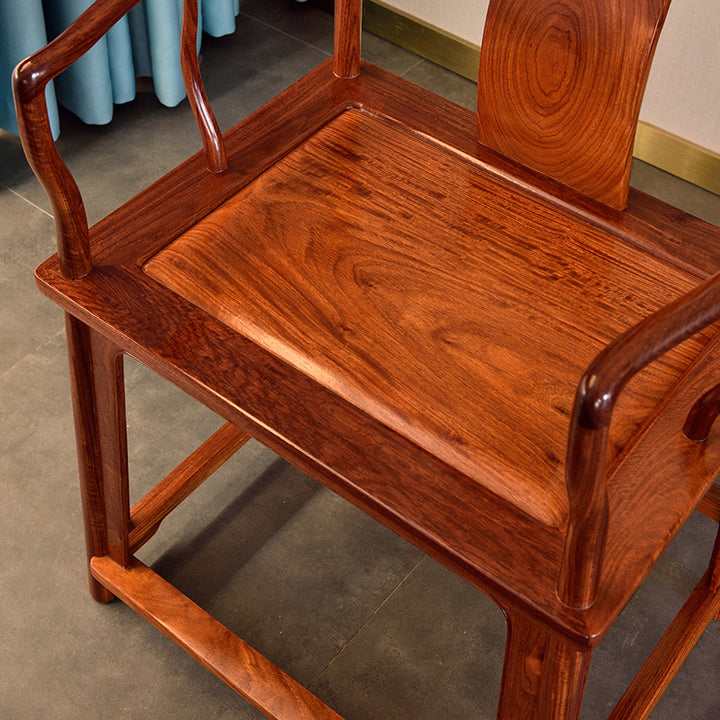 Chinese high back chair made from Pterocarpus wood