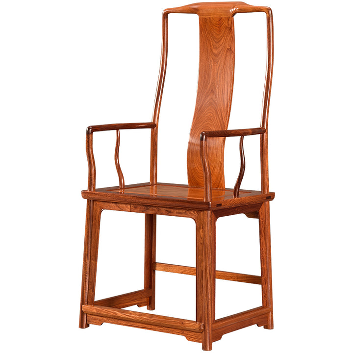 Elegant high back armchair in rosewood