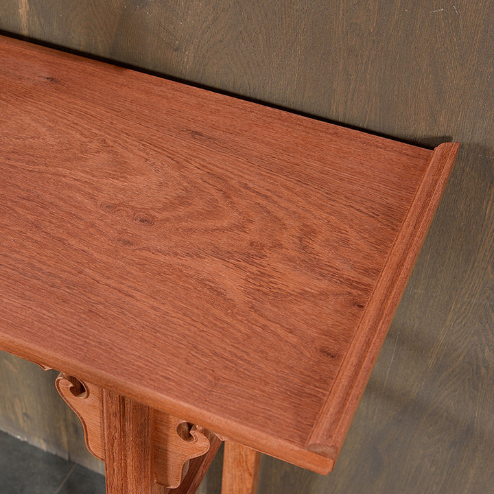 Traditional Chinese Pterocarpus macrocarpus console table in a stylish room